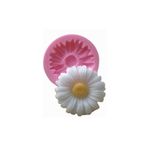 morlalem m 6cm Papatya Çiçeği Silikon Kalıp K-093, Taş Tozu Sabun Polyester Reçine Alçı Mum Kalıbı