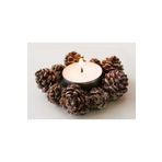 morlalem m 9cm Kozalak Tealight Mumluk Silikon Kalıp , Polyester Çimento Taş Tozu Alçı Kalıbı