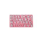 morlalem m Alfabe 1,3cm Mini Harf Seti Silikon Kalıp Sabun Mum Taş Tozu Polyester Reçine Alçı Kalıbı