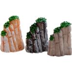 morlalem Terrarium Için 3cm Mini Minyatür Kaya Kayalık Taş Dağ Silikon Kalıp , Kokulu Taş Mum Kalıbı K-655