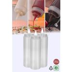 Morlimon 3 Adet 700 ml Masterchef Sızdırmaz Kapaklı Plastik Yağdanlık