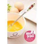 Morlimon Porselen Saplı Metal Mini 3'lü Süt Kahve Yumurta Çırpıcı