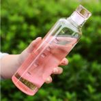 Morlimon Zaman Ölçekli Cam Matara - Pembe