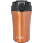 Morning 400 ml Paslanmaz Çelik Termos Mug, Çift Işlevli Sızdırmaz Kapaklı, Bakır SI232021