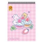 Morning Glory 2000 Çizgisiz Defter 25,5X18,5 cm Çilek 14501-89692 - Çok Renkli
