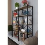 Morpanya Blue Metal Kitaplık 5 Raflı Çok Amaçlı Dosya Kitap Rafı Ofis Salon Raf 150 Cm