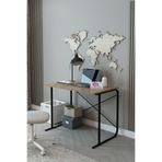 Morpanya Desk Metal Çalışma Masası Laptop Bilgisayar Masası Ofis Masası 60x100 Cm Ceviz