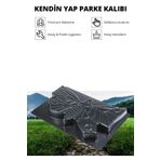 Morpanya Kelebek Kilit Parke Taşı Kalıbı Zemin Kaplama Kalıbı Yer Döşeme Taşı Kalıbı 4 Adet Kalıp