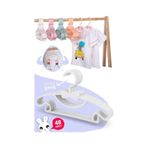 Morpanya Sweet 48 Adet Beyaz Bebek Elbise Askısı 30 Cm Fiyonklu Kelebek Beyaz
