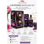 Mor&Pembe Lavender Skincare Seti, Gündüz Kremi, Gece Kremi ve Anti-Aging Serum, Retinol, Kolajen, Niasinamid İçerikli, 3'lü Bakım Seti