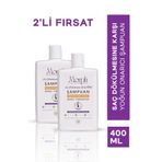morphbeauty 2'li Bitkisel, Sülfatsız Saç dökülmesine karşı ve Kepek karşıtı yoğun onarıcı şampuan 400 ml