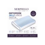 MORPHELLO Ortopedik Jel Visco Yastık – Serinletici Jel Katmanlı Boyun Destekli Uyku Yastığı