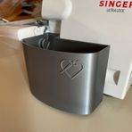 Morpiko Overlok Makinesi Atık Kutusu – Singer 14SH654, 14SH754, 14HD854, HD0405S, S010L Modelleriyle Uyumlu – İplik ve Kumaş Artıkları İçin 3D Yazıcı Üretimi Çöp Kutusu, Gri, XL