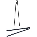 Morponi Tekli Silikon Kızartma Maşası 30 cm - Siyah