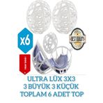 MorPort Ultra Lüx 3x3 Sütyen Ve Çamaşır Yıkama Topu Pratik Plastik Iç Çamaşır Yıkama Topu