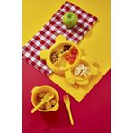 MorPort Ultra Lüx Mama Tabağı Seti, 4 Parça, Sarı