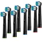 MORRISON TECH MED OralB Braun ile Uyumlu Yedek Fırça Başlıkları - 8'li Paket Profesyonel Elektrikli Diş Fırçası Başlığı - Oral-b 7000, Temiz, Oral B Pro 1000, 9600, 500, 3000, 8000 için Hassas Yedekler,