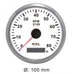 Mors 8000 rpm Devir Göstergesi ve Motor Saati