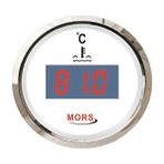 Mors Dijital Hararet Göstergesi 12-24V Beyaz Çap: 55MM