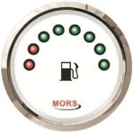 Mors Dijital Yakıt Seviye Göstergesi 12V/24V 0-190 Ohm - Beyaz
