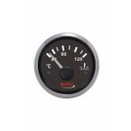 Mors Hararet Saati Siyah 12-24V Çap:55mm