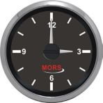 Mors Zaman Saati 12-24 V Siyah Çap: 55MM