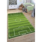 Mortapi Futbol Sahası Desenli Yıkanabilir Kaymaz Taban Çocuk Oyun Halısı