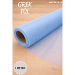 Mortex Bebe Mavi İran Grek Tül Boy 1 Metre En 70 Cm Nişan Kına Düğün Bohça Kapı Doğum Parti Çeyiz Süslemesi