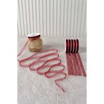 Mortex Bordo Organze Tül Kurdele 1 cm 22 mt - Bohça, Nikah, Nişan, Çeyiz, Hediye, Süsleme, Parti