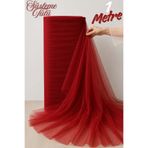 Mortex Bordo Süsleme Tülü - Boy 1 MT, En Sabit 3 MT - Kına, Düğün, Söz, Nişan, Nikah, Bride, Kapı, Doğum Günü, Parti, El işi, Bohça Tülü, Çeyiz, Konvoy, Dekor, Gelin, Damat, Valiz, Hastane, Hediye Süslemesi