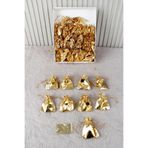 Mortex Gold Altın Lame Lüx 50 Adet Dağıtmalık Hediyelik Kına Kadife Kese Kına, Düğün, Nişan, Sünnet, Nikah, Hediye