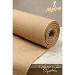 Mortex Hasır Jüt Keten Kumaş, 1 Mt. 10 Ons, 100% Doğal - Hobi, Dekorasyon, El İşi, Paketleme, Ev Tekstili, Çuval (En sabit 100 Cm)