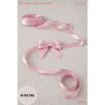 Mortex Pembe Saten Kurdele 2 cm 10mt - Bohça, Nikah, Nişan, Çeyiz, Hediye, Süsleme, Doğum Günü, Parti