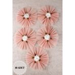 Mortex Pembe Tohumlu Çiçekli Bohça Süsü 10'Lu Çeyiz, Düğün, Nikah, Nişan, Konvoy, Sünnet, Kına