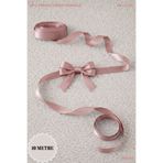 Mortex Pudra Saten Kurdele 2 cm 10mt - Bohça, Nikah, Nişan, Çeyiz, Hediye, Süsleme, Doğum Günü, Parti