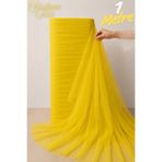 Mortex Sarı Süsleme Tülü - Boy 1 MT, En Sabit 3 MT - Kına, Düğün, Söz, Nişan, Nikah, Bride, Kapı, Doğum Günü, Parti, El işi, Bohça Tülü, Çeyiz, Konvoy, Dekor, Gelin, Damat, Valiz, Hastane, Hediye Süslemesi