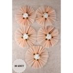 Mortex Somon Tohumlu Çiçekli Bohça Süsü 10'Lu Çeyiz, Düğün, Nikah, Nişan, Konvoy, Sünnet, Kına