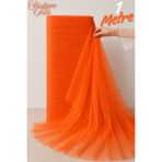 Mortex Turuncu Süsleme Tülü - Boy 1 MT, En Sabit 3 MT -Kına, Düğün, Söz, Nişan, Nikah, Bride, Kapı, Doğum Günü, Parti, El işi, Bohça Tülü, Çeyiz, Konvoy, Dekor, Gelin, Damat, Valiz, Hastane, Hediye Süslemesi