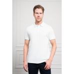 Morven Erkek A. Mavi Basic Polo Yaka Dynamic Fit T-Shirt - 2XL - Buz Mavisi