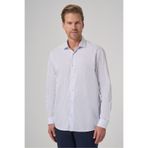Morven Erkek A. MAVİ Pamuk Trend Çizgili Slim Fit Yarım İtalyan Yaka Gömlek