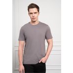 Morven Erkek Antrasit Basic Bisiklet Yaka Dynamic Fit Pamuk T-Shirt