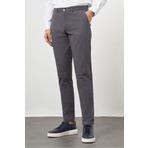Morven Erkek Antrasit Pamuk Yan Cep Slim Fit Chino Pantolon