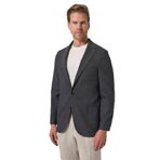 Morven Erkek Antrasit Yünlü Slim Fit Mono Yaka Ceket