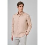 Morven Erkek Bej Dynamic Fit Sert Yaka Gömlek - 3XL