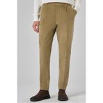 Morven Erkek Bej Pamuk Trend Fitilli Kadife Lastikli Slim Fit Pantolon