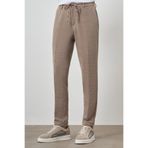 Morven Erkek Bej Trend Slim Fit İpli Jogger Pantolon
