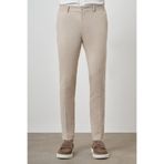 Morven Erkek Bej Trend Tam Lastikli Slim Fit Pantolon