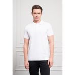 Morven Erkek Beyaz Basic Polo Yaka Dynamic Fit T-Shirt - 2XL