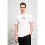 Morven Erkek Ekru Trend Bisiklet Yaka Dinamik Fit Pamuk T-Shirt - XL