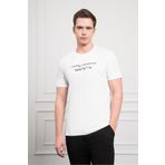 Morven Erkek Ekru Trend Bisiklet Yaka Dinamik Fit Pamuk T-Shirt